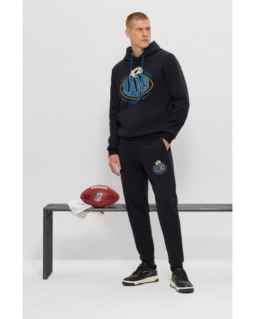 BOSS x NFL cotton-blend hoodie with collaborative branding