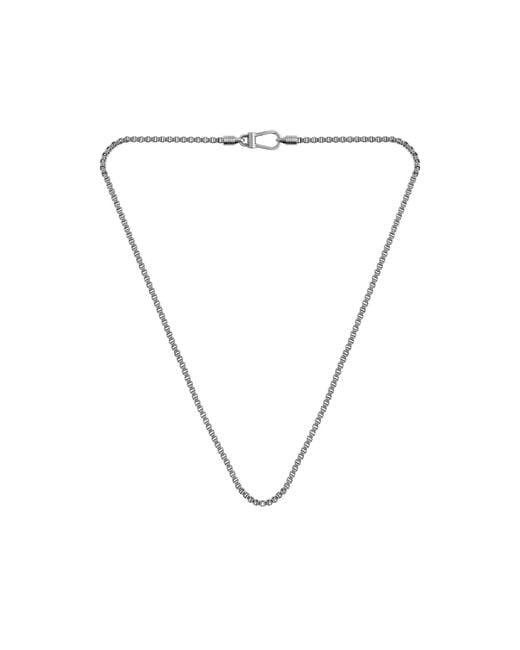 Boss Metallic Tone Chain Necklace With Antique Finish for men