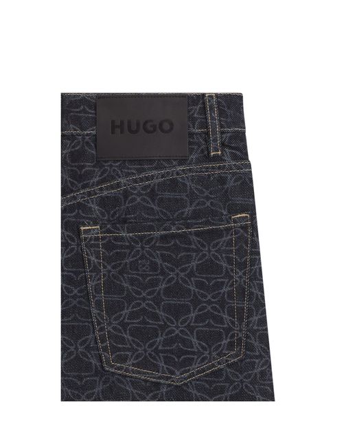 HUGO Blue Super-Wide-Leg Jeans