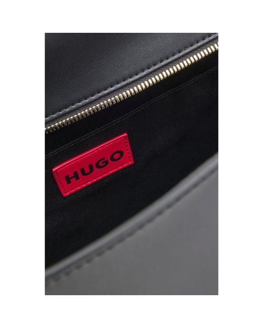 HUGO Black Tote Bag With Logo Lettering
