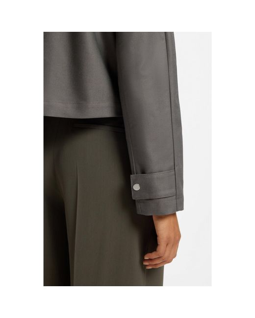 Boss Gray Relaxed-Fit Jacket