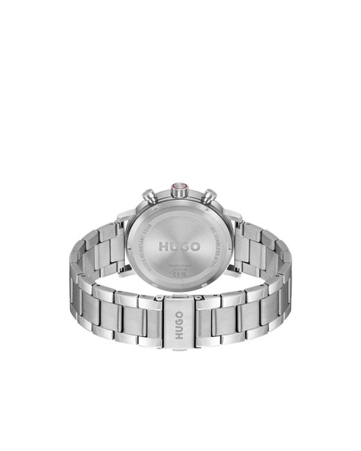 HUGO Blue #Takeoff Stainless-Steel Watch With Dial for men