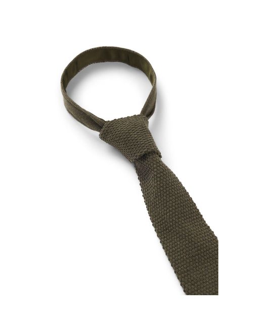 HUGO Green Knitted Tie for men