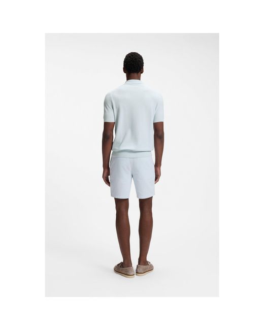 Boss Blue Regular-Fit Knit Polo for men