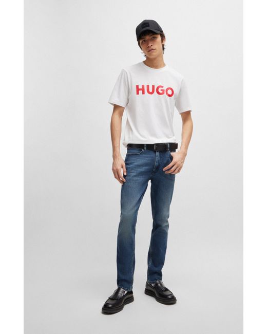 HUGO Extra Slim-Fit Jeans aus blauem Stretch-Denim in Blue für Herren