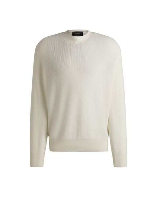 Boss Natural Regular-Fit Sweater for men