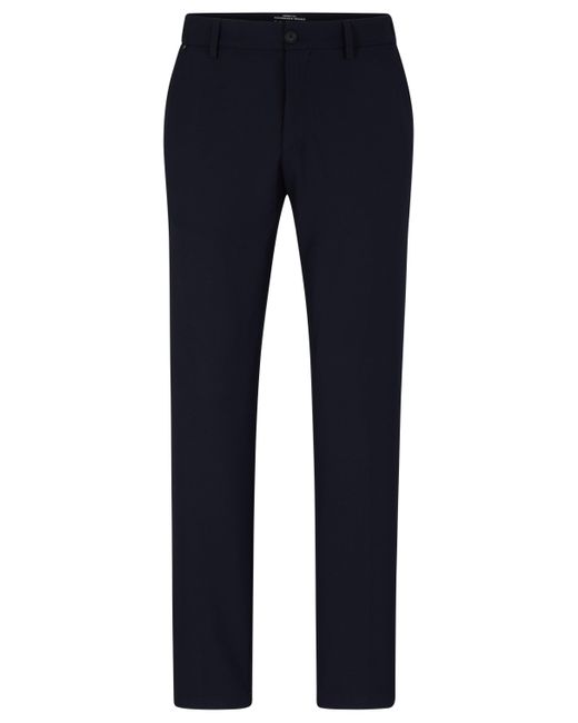 BOSS by HUGO BOSS Slim-fit Trousers In Micro-pattern Performance ...