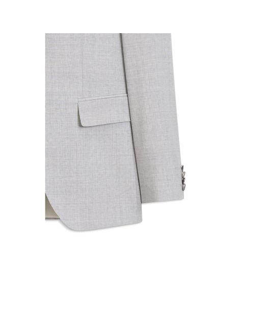 Boss White Two-Piece Slim-Fit Suit for men