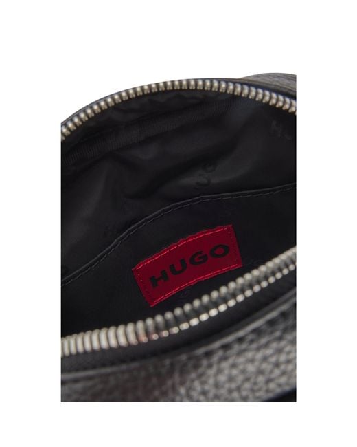 HUGO Black Reporter Bag With Hardware Trims for men