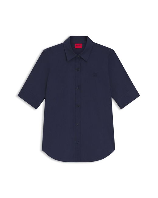 Camicetta Regular Fit di HUGO in Blue