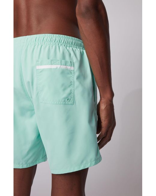 BOSS by Hugo Boss Medium Length Swim Shorts With Heat Sealed Logo Print