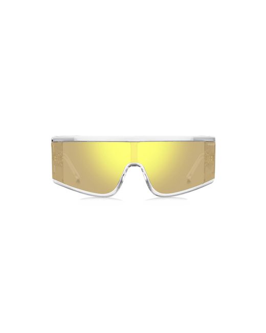 HUGO Multicolor Clear-acetate Sunglasses With Yellow Mask Men's Eyewear for men