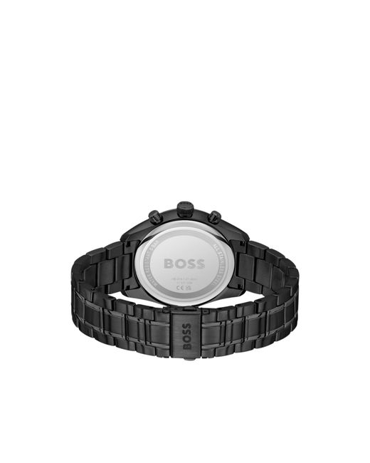 Boss Black Plated Watch With Tonal Dial for men