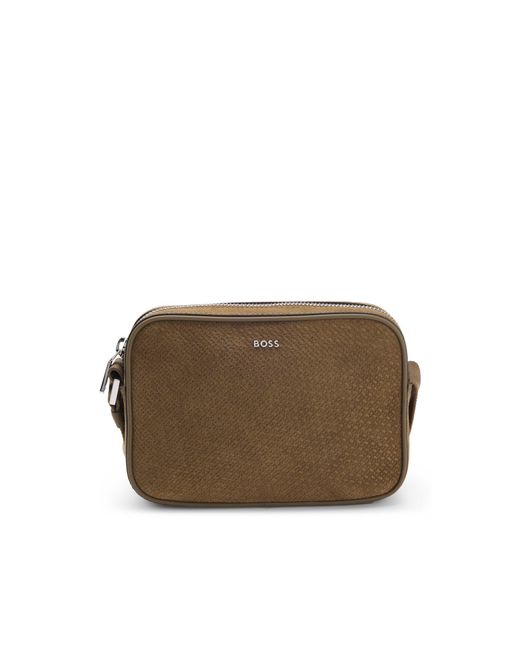Boss Brown Crossbody Bag for men