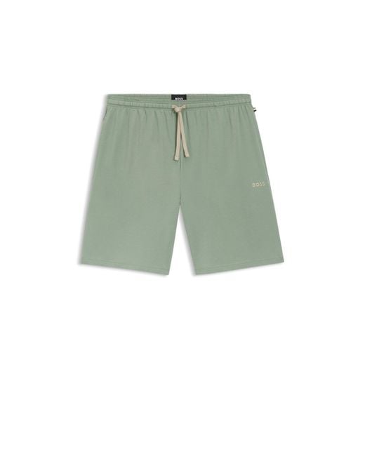 Boss Green Logo-Embroidered Shorts for men