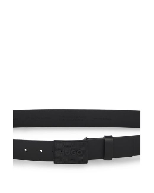 HUGO Riem Van Buffelleer Met Koppelsluiting in het Black voor heren