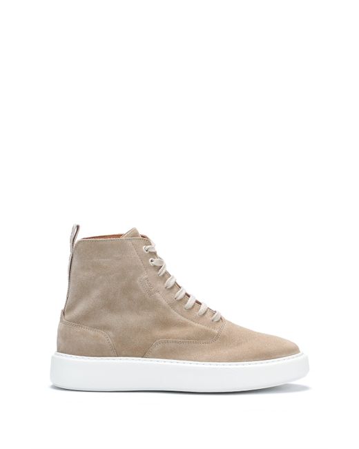 Botas Hombre | Botines De Estilo Chelsea En Ante Encerado Negro | BOSS HUGO  • RTMINDIA