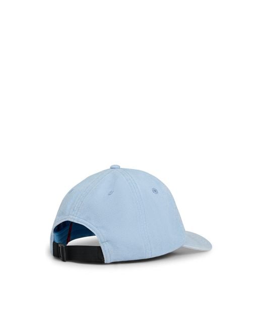 HUGO Blue Cotton-Twill 6-Panel Cap With Embroidered Logo for men