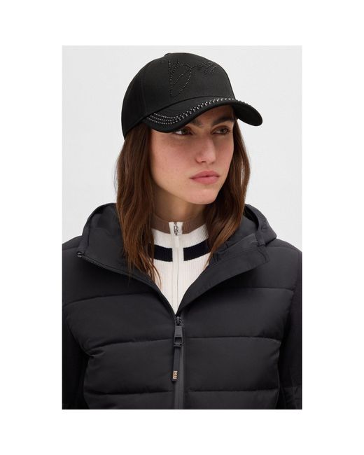 Boss Black Equestrian Cap With Crystal Logo