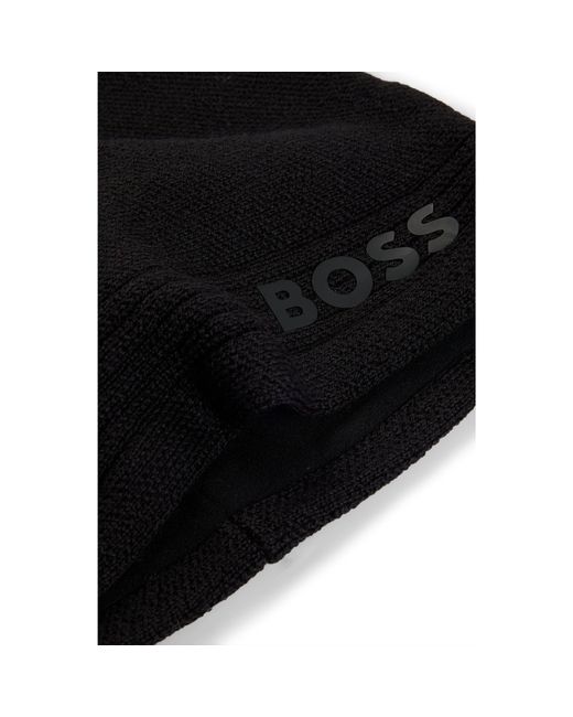 Boss Black Logo Beanie Hat for men