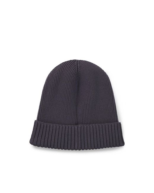 Boss Gray Equestrian Fisherman Beanie Hat
