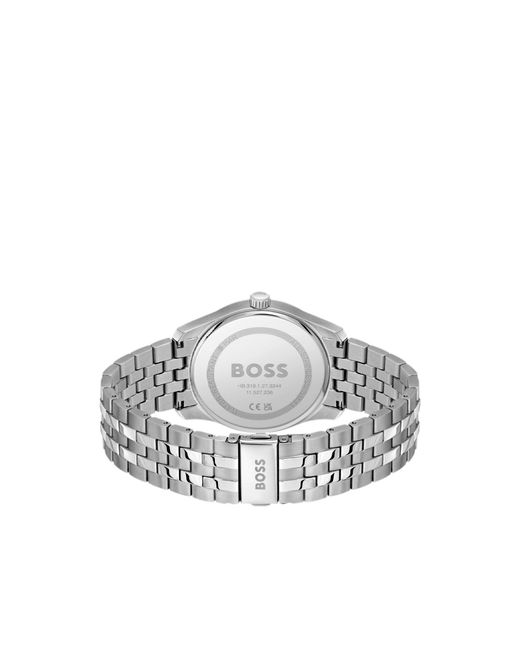 Boss Metallic Dial Watch With Multi-Link Bracelet for men