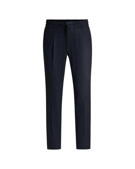 HUGO Blue Slim-Fit Trousers for men