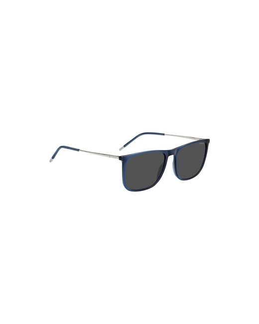 HUGO Blue Sunglasses With Logo Details for men