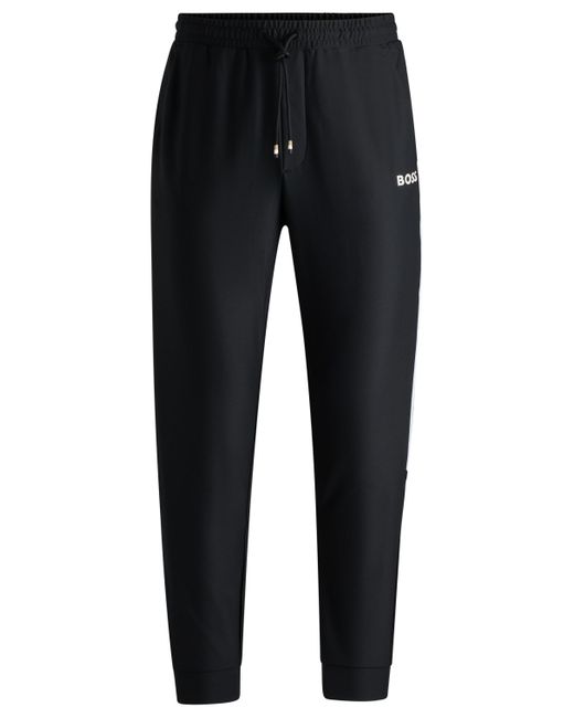 Boss Black X Matteo Berrettini Tracksuit Bottoms With Contrast Tape And Branding for men