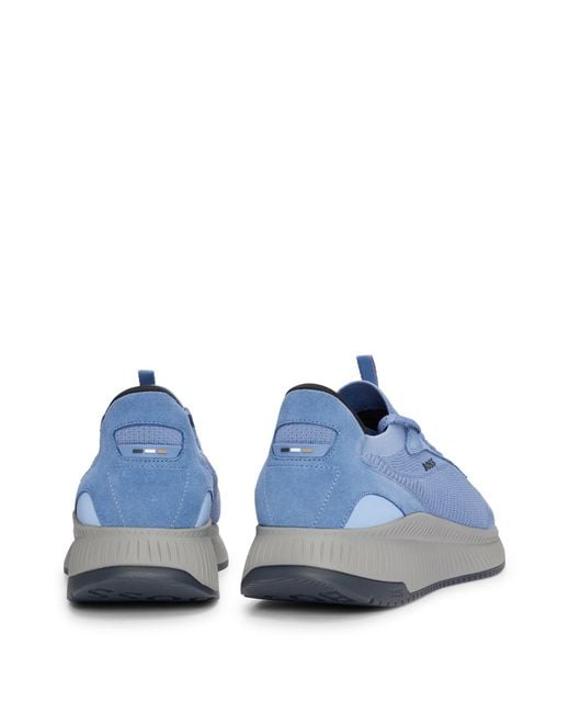 Boss Blue Ttnm Evo Trainers With Knitted Uppers for men