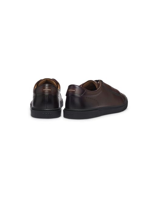 Boss Brown Low-Cut Trainers for men