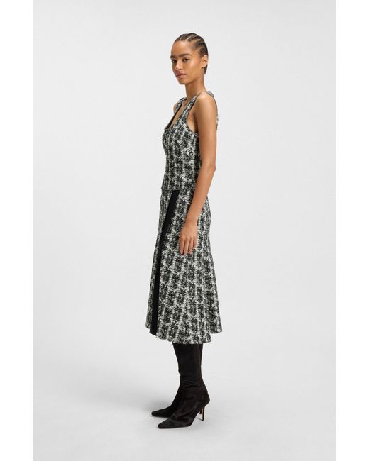 Boss White Patterned Women's Business Dresses Size 8