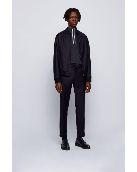 hugo boss t shirt with zip