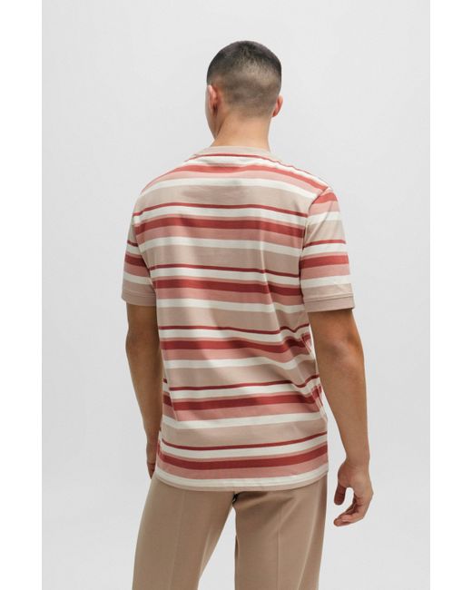 HUGO T-Shirt DIRAGOLINO_S Regular Fit in Multicolor für Herren