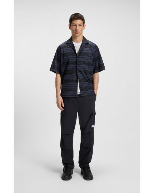 HUGO Dark Blue Men's Casual Shirts Size M for men