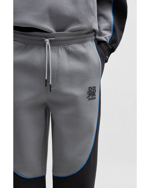 HUGO Black Dark Grey Men's Jogging Pants Size S for men