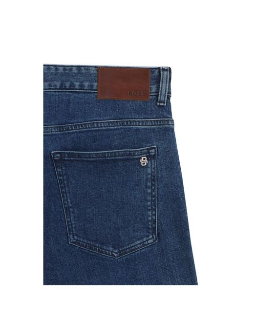 Boss Blue Delaware Slim-Fit Jeans for men
