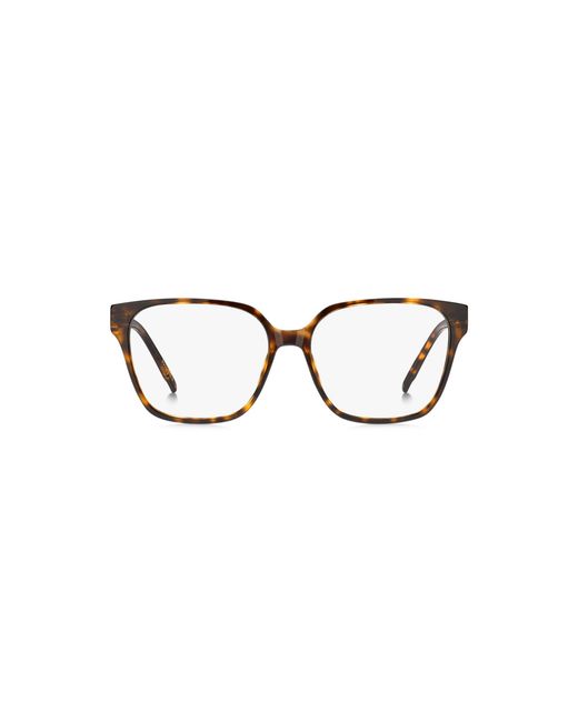 Boss Metallic Havana-Acetate Optical Frames With Double B Monogram