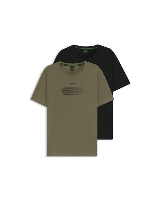 Boss Green Two-Pack Of Regular-Fit T-Shirts for men