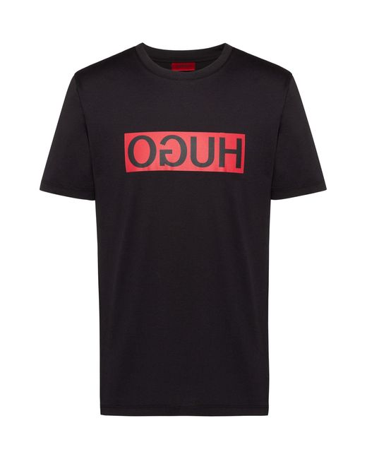 HUGO Cotton Dicagolino 194 T-shirt in Black for Men - Save 15% - Lyst