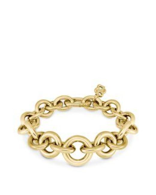 Bracelet Doré À Maillons Ronds Et Ovales Boss en coloris Metallic