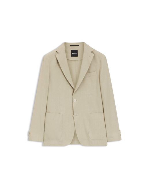 Boss Natural Slim-Fit Suit Jacket for men
