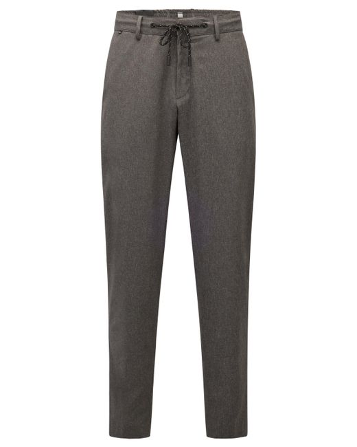 BOSS by HUGO BOSS Packable Slim-fit Trousers In Performance-stretch Mesh in  Grey (Gray) for Men | Lyst