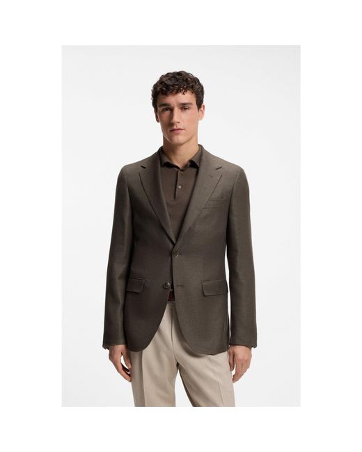 Boss Brown Regular-Fit Jacket for men