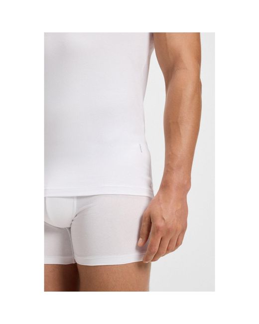 Boss White Two-Pack Of Underwear T-Shirts for men