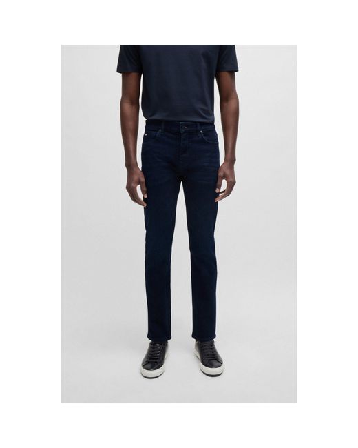 Boss Blue Delaware Slim-Fit Jeans for men