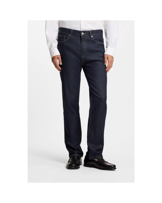 Boss Blue Straight-Fit Jeans for men