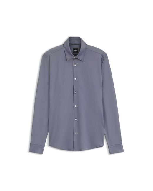 Boss Blue Slim-Fit Shirt for men