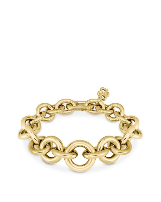 Bracelet Doré À Maillons Ronds Et Ovales Boss en coloris Metallic