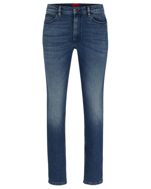 HUGO Extra Slim-fit Jeans Van Blauw Stretchdenim in het Blue voor heren